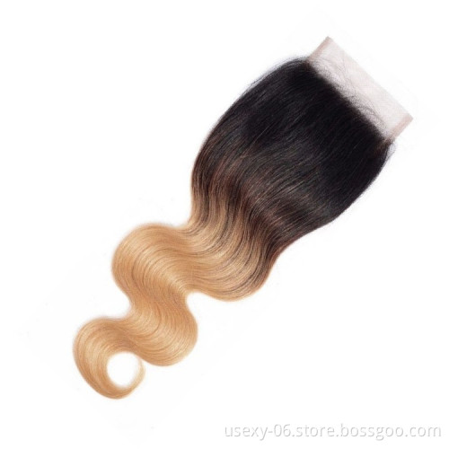 Grade 9A Peruvian Cuticle Aligned Body Wave Human Hair Bundles 4 Bundles With Closure